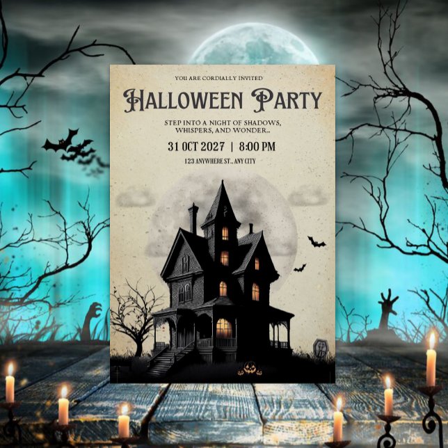 Convite Festa de Halloween Legal (Criador carregado)
