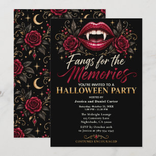 Convite Festa de Halloween Presas para as Memórias