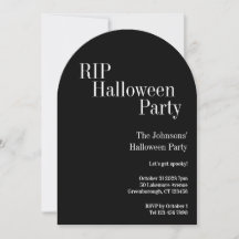Festa de Halloween RIP Preto e Branco