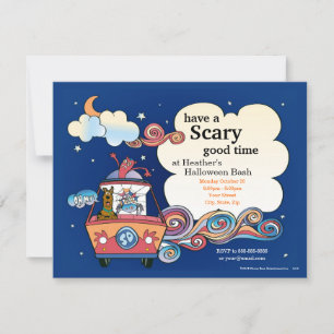 Convite Festa de Halloween Scooby-Doo