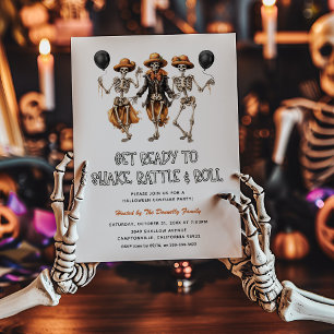 Convite Festa de Halloween Shake Rattle Roll para Adultos