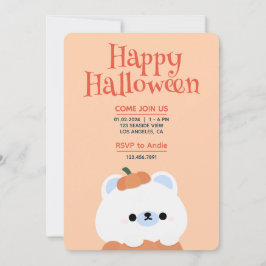 Convite Festa de Halloween Simples e Bonita