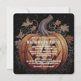 Convite Festa de Halloween Spooky Jack O’Lantern