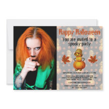 Festa de Halloween Spooky Pumpkin Man com chapéu d