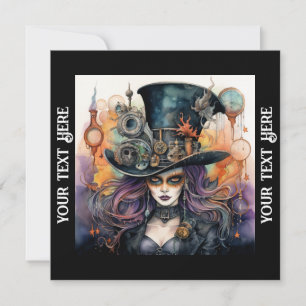 Convite Festa de Halloween Steampunk