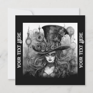 Convite Festa de Halloween Steampunk