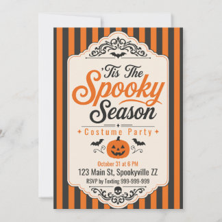 Convite Festa de Halloween ’Tis the Spooky Season