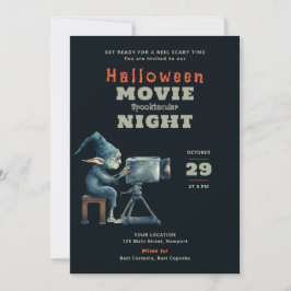 Convite Festa de Halloween Um Filme Assustador Noite Ghoul