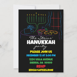 Convite Festa de Hanukkah da Luz