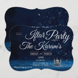 Convite Festa de Iftar da Mesquita Azul Elegante no Ramada
