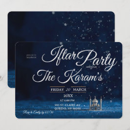 Convite Festa de Iftar da Mesquita Azul Elegante no Ramada