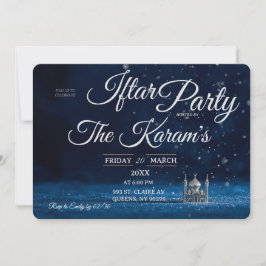 Convite Festa de Iftar da Mesquita Azul Elegante no Ramada