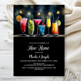 Convite Festa de Inauguração com Coquetéis
