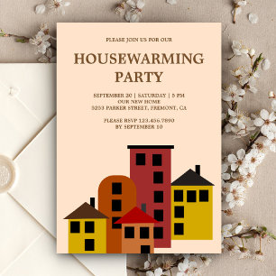 Convite Festa de Inauguração de Apartamento Urbano Moderno