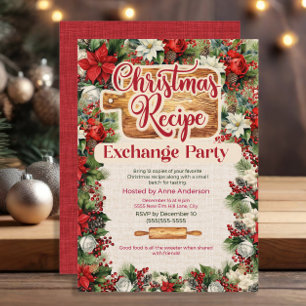 Convite Festa de Intercâmbio de Receitas de Natal