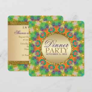 Convite Festa de Jantar da Tribo Brilhante Trip-Trop