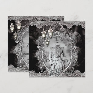 Convite Festa de Jantar de Halloween da Dama Assombrada Vi