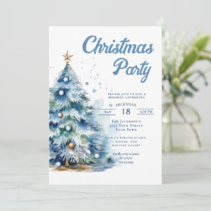 Convite Festa de jantar de Natal elegante de férias