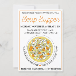 Convite Festa de Janto de Suportes de Sopa de Noodle Chick