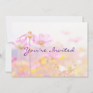 Convite Festa de Jardim Convidam Flor