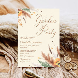 Convite Festa de Jardim primeiro aniversario Floral de Flo