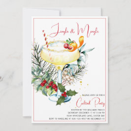 Convite Festa de Jingle e Mingle Cocktail