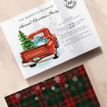 Convite Festa de logotipo de empresa de Natal xadrez<br><div class="desc">Convide colegas de trabalho para a sua festa anual de Natal da família com a nossa modelo de Natal da Família Xadrez. Este cartão combina a estética de férias tradicional com uma reviravolta contemporânea que define perfeitamente o tom da sua celebração sazonal. A frente deste encantador convite é enfeitiçada com...</div>