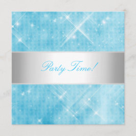 Convite Festa de Luzes Brancas Azul