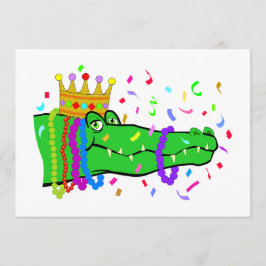 Convite Festa de Miçangas de Alligator