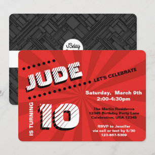 Convite Festa de Namorado de Garoto de Muro de Grafite de 