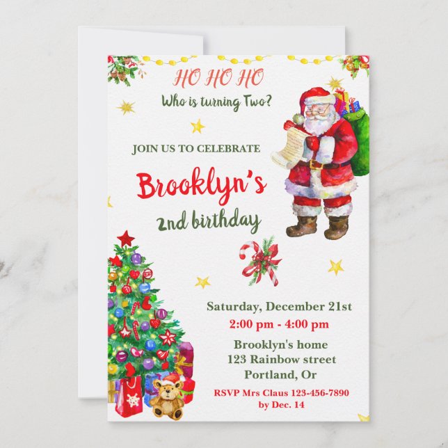 Convite Festa de Natal (Frente)