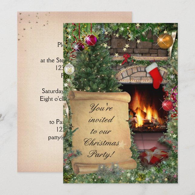 Convite Festa de Natal (Frente/Verso)