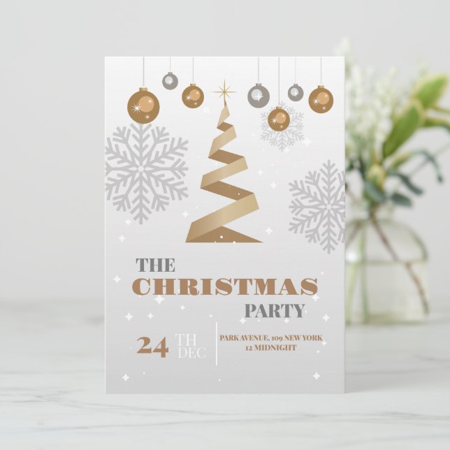 Convite Festa de Natal (Em pé/Frente)