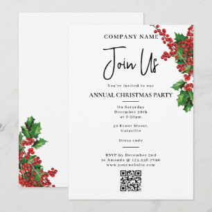 Convite Festa de Natal Anual da Sede da Empresa