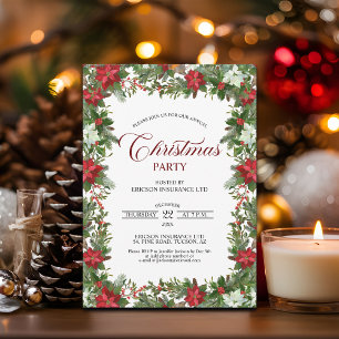 Convite Festa de Natal Anual dos Funcionários Corporativos