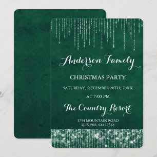 Convite Festa de Natal Anual Verde