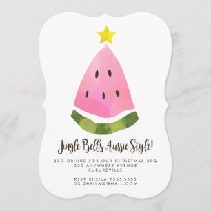 Convite Festa de Natal Australiana Aussie Summer no Natal