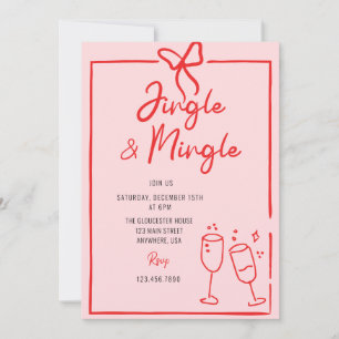 Convite Festa de Natal Caprichosa Jingle e Mingle