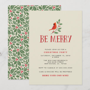 Convite Festa de Natal Cardeal Feliz