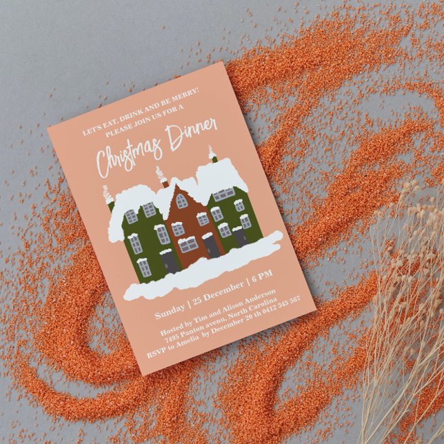 Convite Festa de Natal, Casas verdes (Criador carregado)