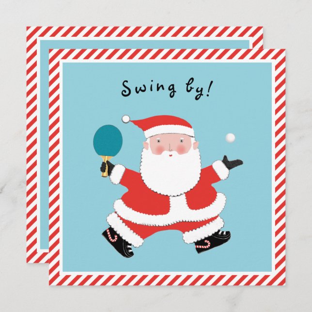 Convite Festa de Natal Casual (Frente/Verso)