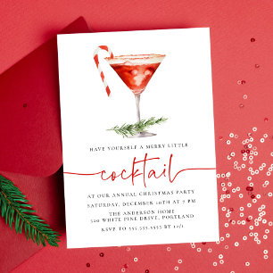 Convite Festa de Natal com Coquetel de Cana de Açúcar Dive