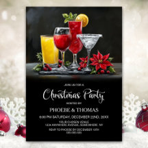 Festa de Natal com Drinks Poinsettia