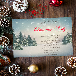Convite Festa de Natal Corporativa Winter Wonderland