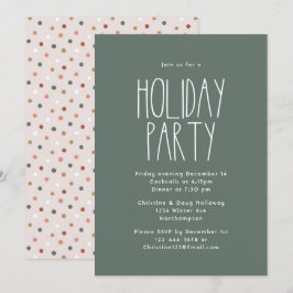 Convite Festa de Natal da Bolinhas Green Boho