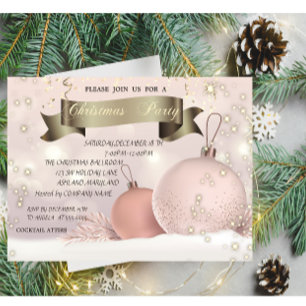 Convite Festa de Natal da Chic Christmas Balls Company