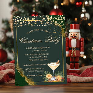 Convite Festa de Natal da Empresa Cocktail Pontos Laranja