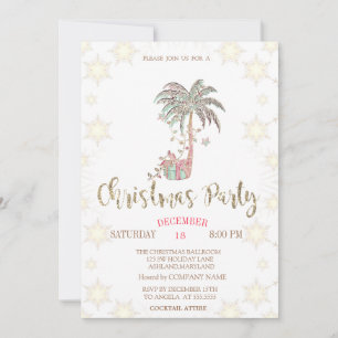 Convite Festa de Natal da Empresa da Árvore de Natal de Pa