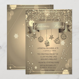 Convite Festa de Natal da Empresa de Enfeites de Natal Gol