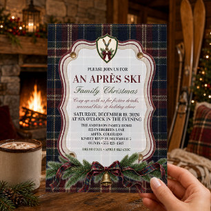 Convite Festa de Natal da Família Préppy Après Ski